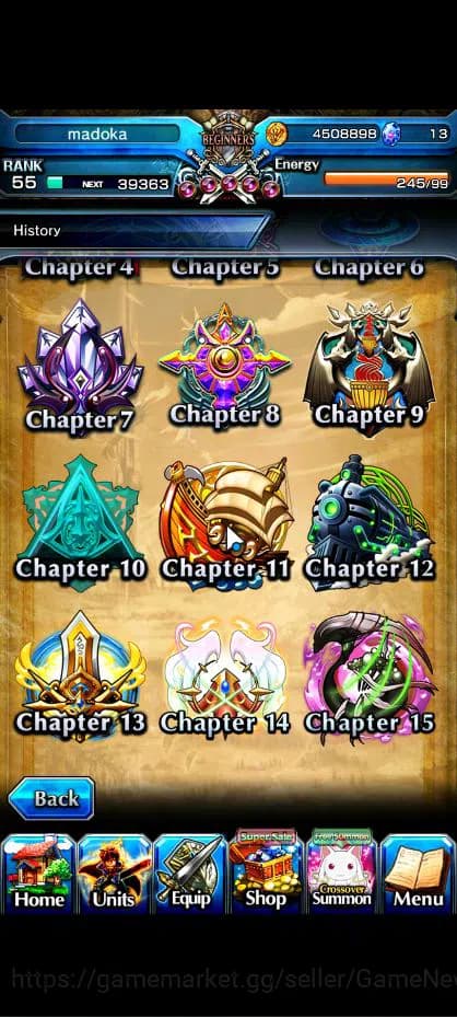 Grand Summoners Accounts Global|Rank 55|18 Ascend|S MiyuTW,KanameTW,Roy,Inu image 11