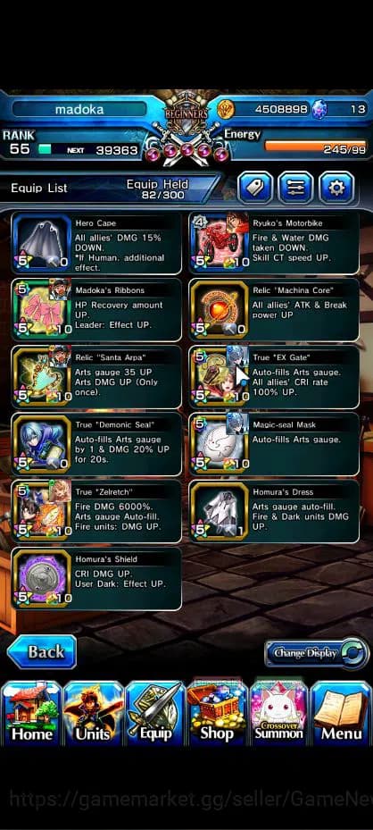 Grand Summoners Accounts Global|Rank 55|18 Ascend|S MiyuTW,KanameTW,Roy,Inu image 8