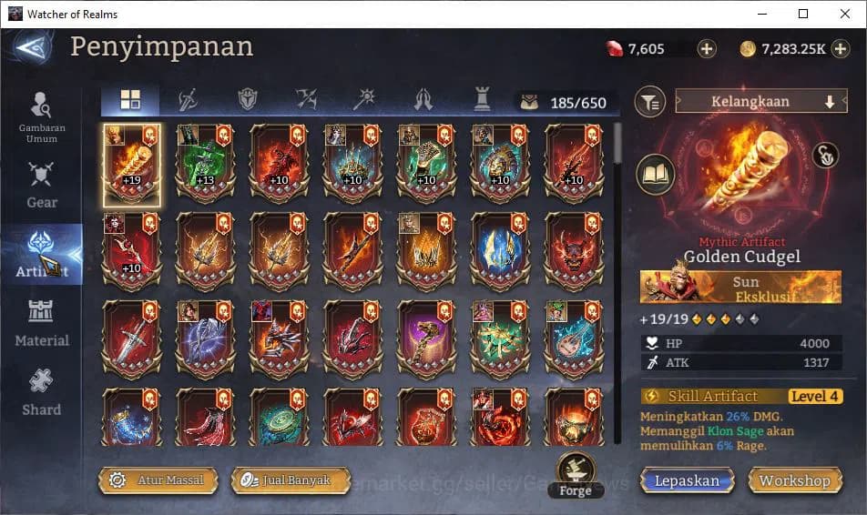 Watcher of Realms Accounts Global 60x|Lv85|7,2K Gems|7,5M Power|9 Lord [Ingri image 15