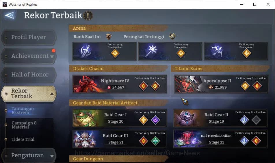 Watcher of Realms Accounts Global 60x|Lv85|7,2K Gems|7,5M Power|9 Lord [Ingri image 5