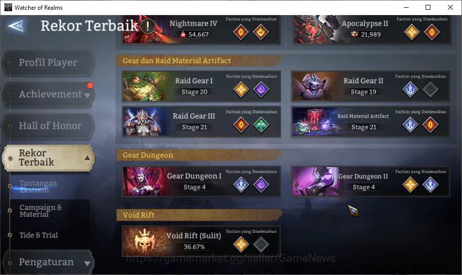 Watcher of Realms Accounts Global 60x|Lv85|7,2K Gems|7,5M Power|9 Lord [Ingri image 6