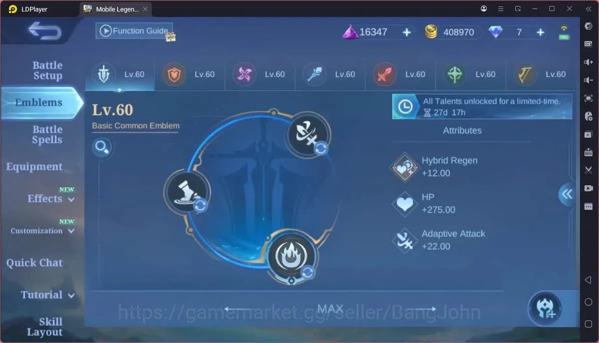 Mobile Legends: Bang Bang Accounts GLOBAL Hero 130 Skin 244|Transformers Roger|CC Bad image 13