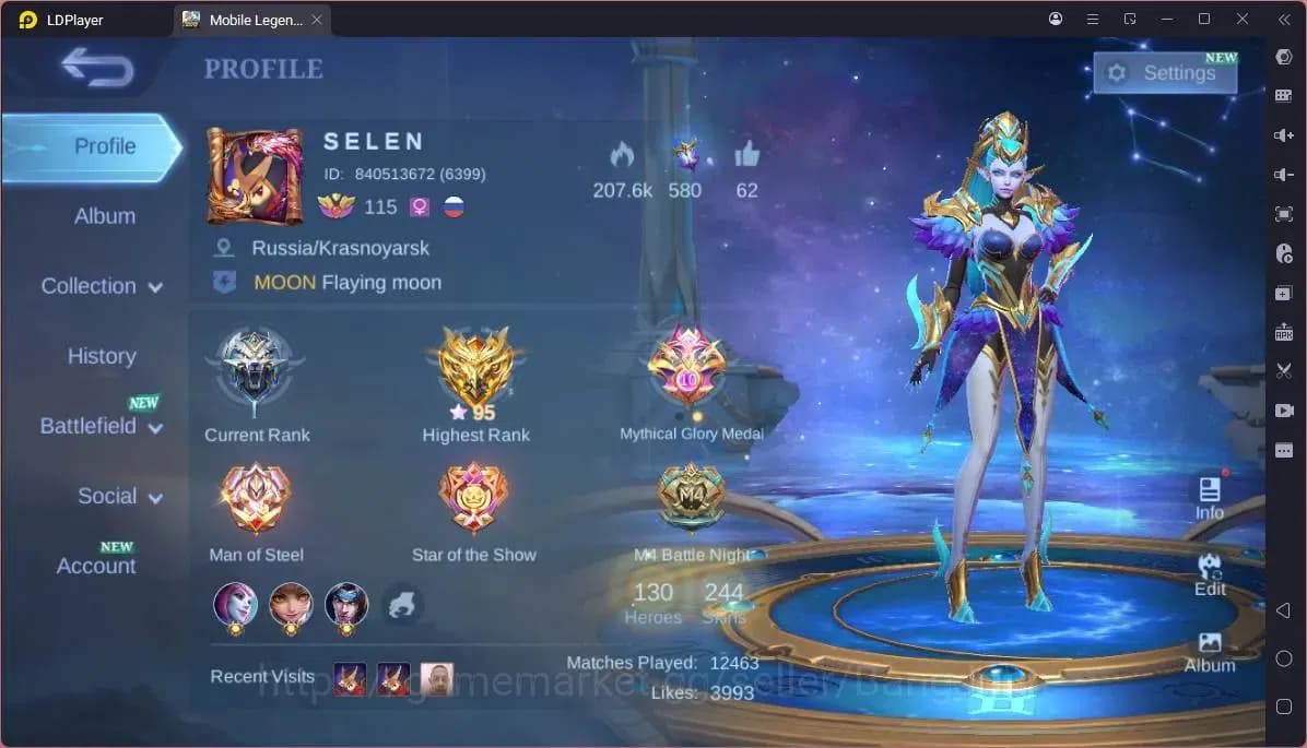 Mobile Legends: Bang Bang Accounts GLOBAL Hero 130 Skin 244|Transformers Roger|CC Bad image 15