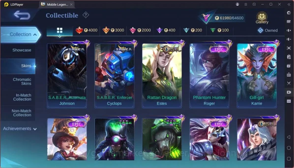 Mobile Legends: Bang Bang Accounts GLOBAL Hero 130 Skin 244|Transformers Roger|CC Bad image 5