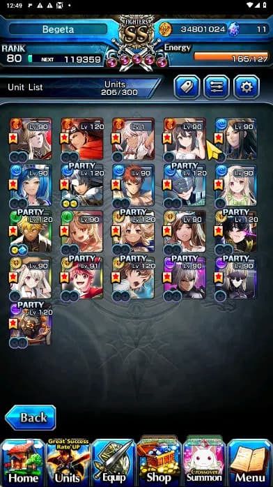 Grand Summoners Accounts GLOBAL | Ascend 21 | Houka TW, Roy, Mikoto, Summer image 3