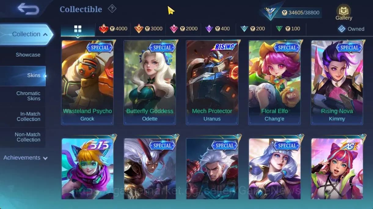 Mobile Legends: Bang Bang Accounts Hero 122|Skin 160|High Glory 63|KOF Karina,Spongeb image 12
