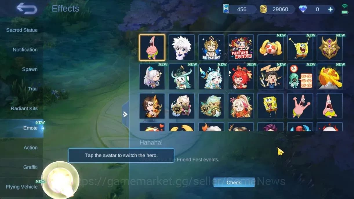 Mobile Legends: Bang Bang Accounts Hero 122|Skin 160|High Glory 63|KOF Karina,Spongeb image 19