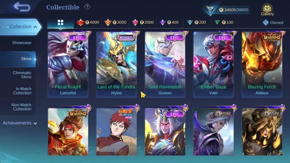 Mobile Legends: Bang Bang Accounts Hero 122|Skin 160|High Glory 63|KOF Karina,Spongeb image 8