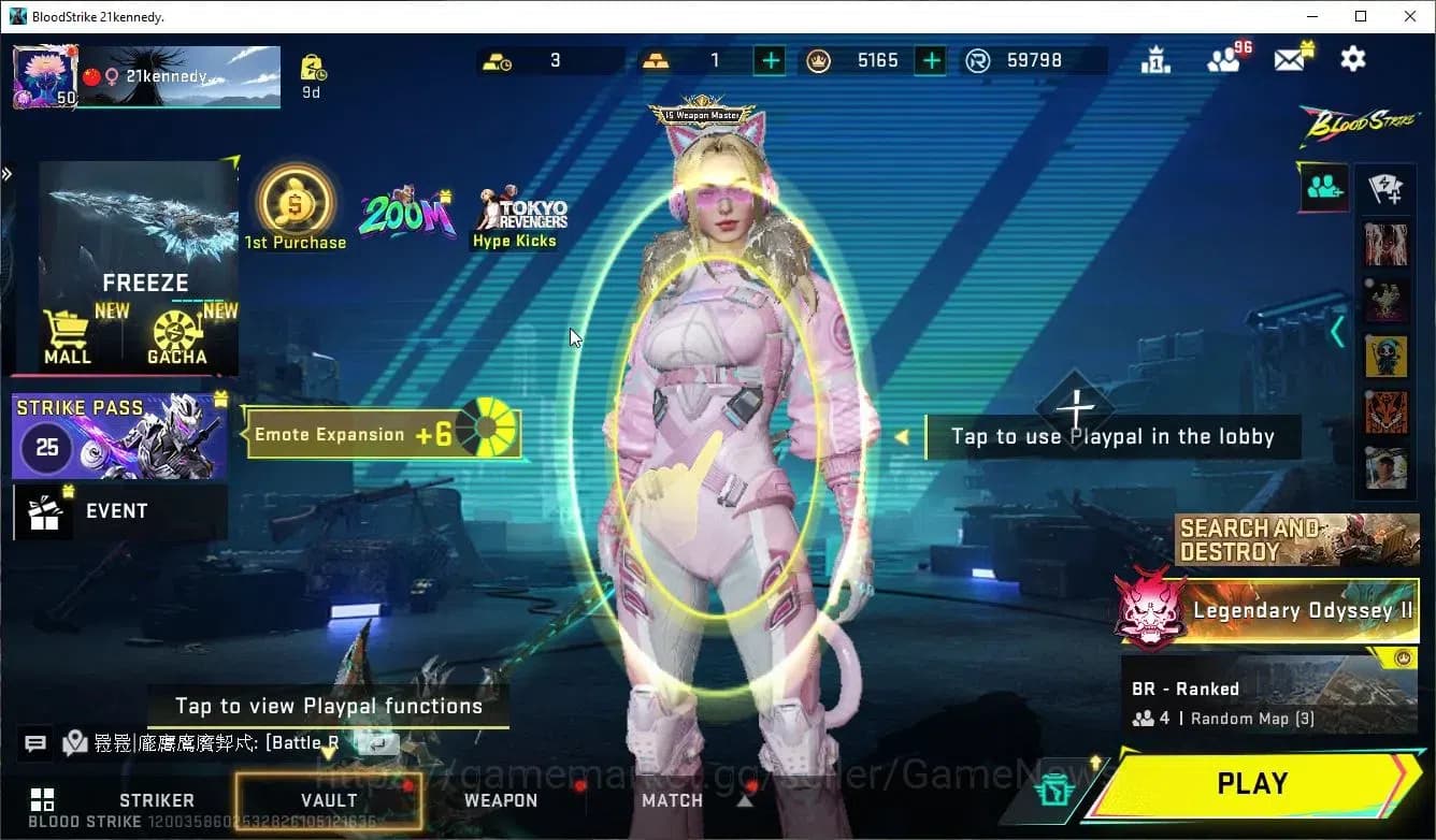 Blood Strike Accounts ASIA|MELE Scythe-Luna+Collab 7DS[AK47,Karl98,QBZ95 image 1