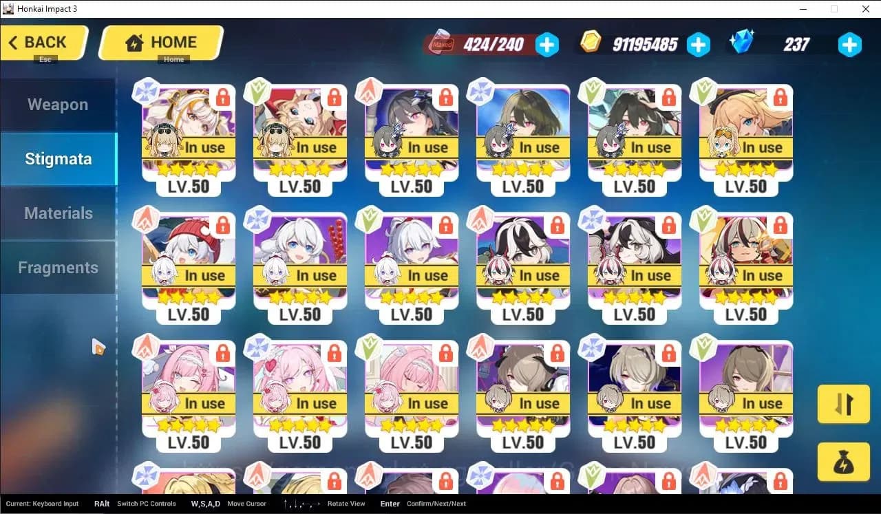 Honkai Impact 3rd Accounts SEA Lv80| 9 Fullset (SeeleHoRe,RitaME,CoralieBFDD, image 11