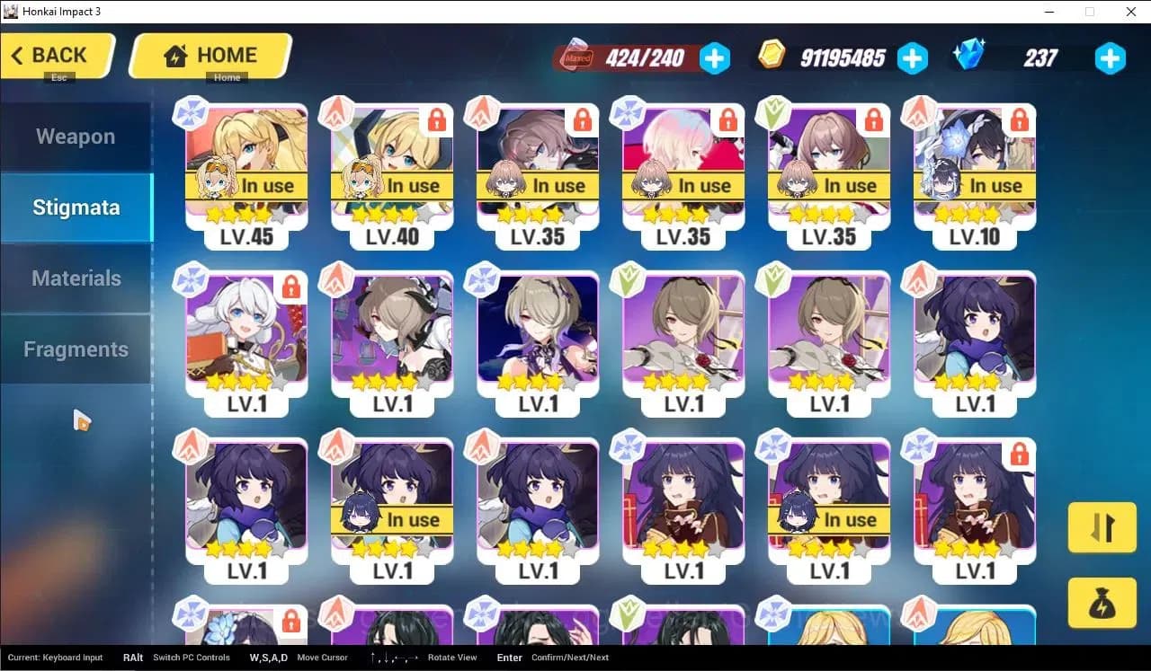 Honkai Impact 3rd Accounts SEA Lv80| 9 Fullset (SeeleHoRe,RitaME,CoralieBFDD, image 12