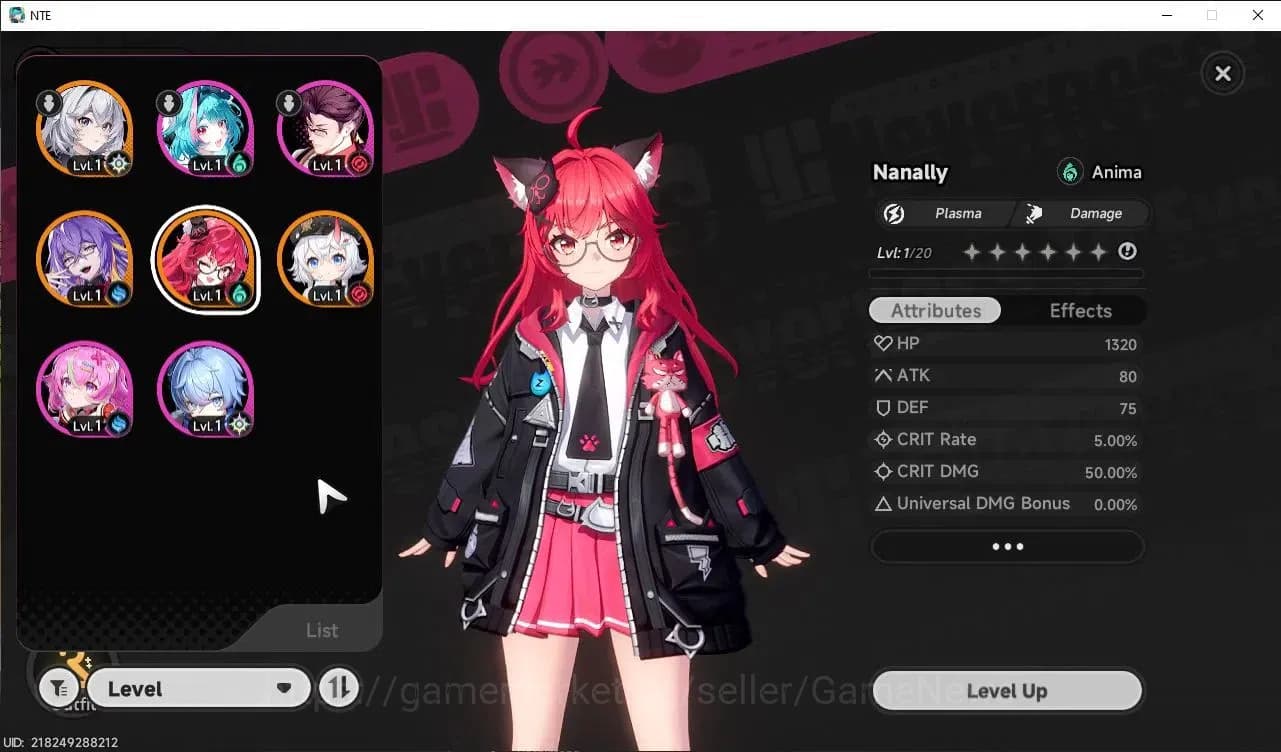 Neverness to Everness Accounts Global NA|HL 3| 3 SSR Nanally, Sakiri, Fadia +S-Cl image 1