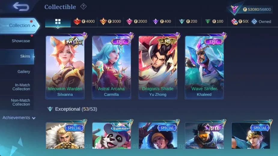 Mobile Legends: Bang Bang Accounts Global|Hero 114|Skin 220|Renowned|CC Natalia|KOF K image 14