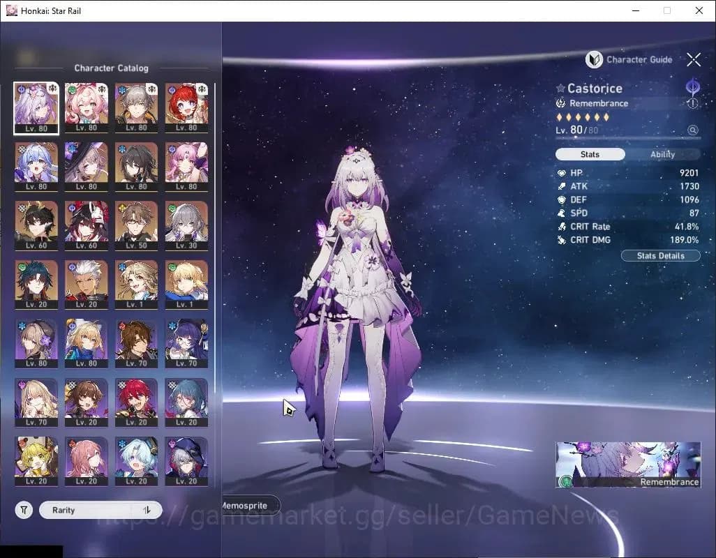 Honkai Star Rail Accounts Asia|TL 66|13 Special Pass|10 Limited|[Castorice,T image 5