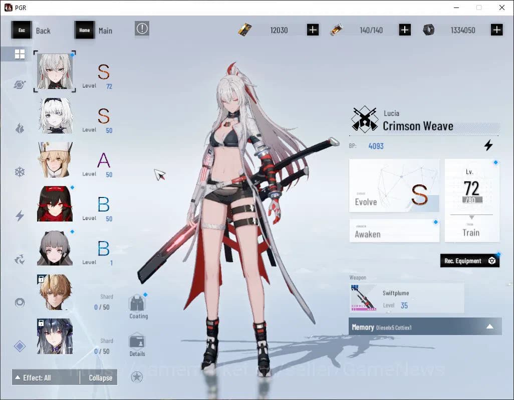 Punishing: Gray Raven Accounts NA | Lv 41 | Ready Gacha | 12K BC+2,8K YC+7,6K Blu image 9