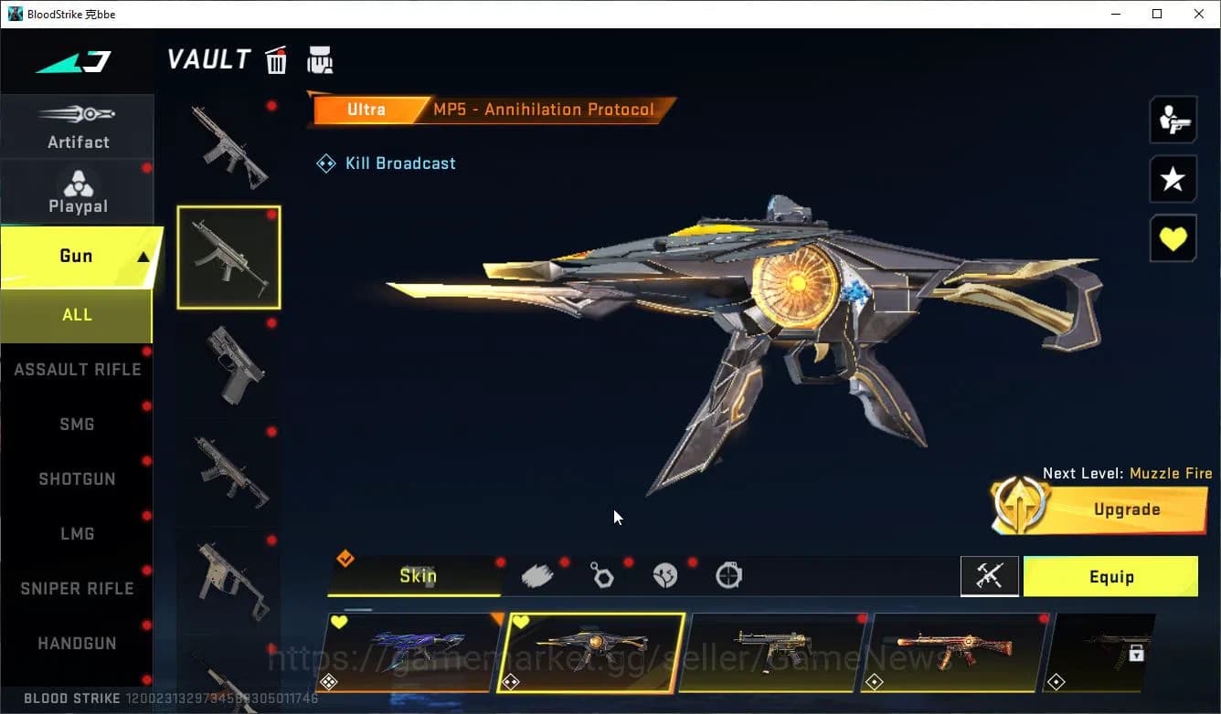 Blood Strike Accounts ASIA|ETERNAL Lv3 Vector,UZI+MELE[BFKnife,DualB,Shu image 15