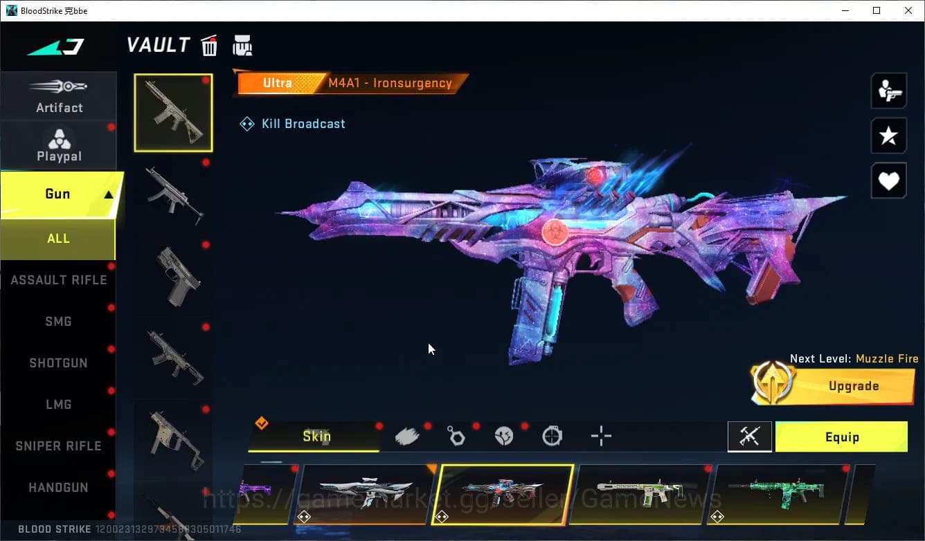 Blood Strike Accounts ASIA|ETERNAL Lv3 Vector,UZI+MELE[BFKnife,DualB,Shu image 17