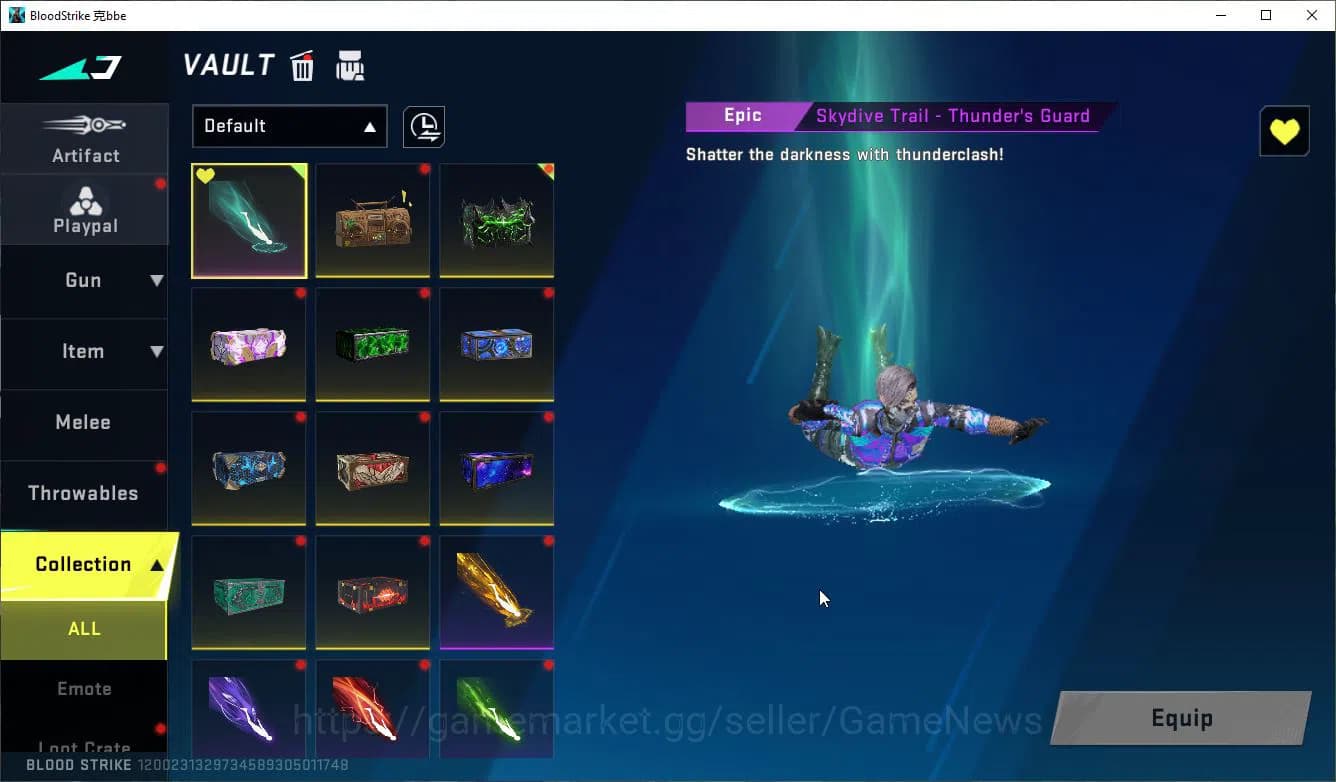 Blood Strike Accounts ASIA|ETERNAL Lv3 Vector,UZI+MELE[BFKnife,DualB,Shu image 3