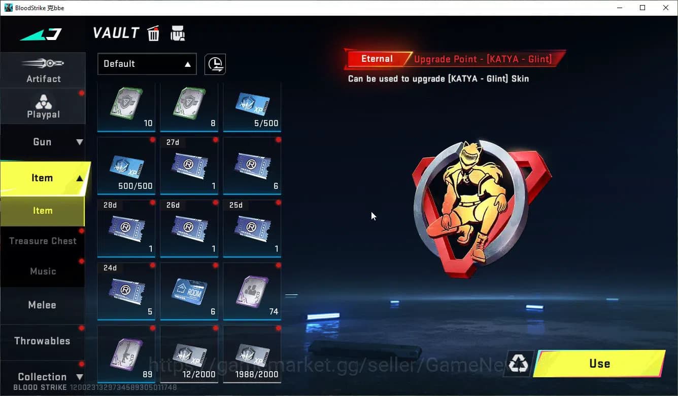 Blood Strike Accounts ASIA|ETERNAL Lv3 Vector,UZI+MELE[BFKnife,DualB,Shu image 5