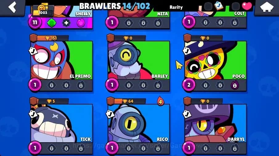 Brawl Stars Accounts 1003 Trophy|14 Brawlers 3 Max Lvl [Edgar,Emz,Shell image 7