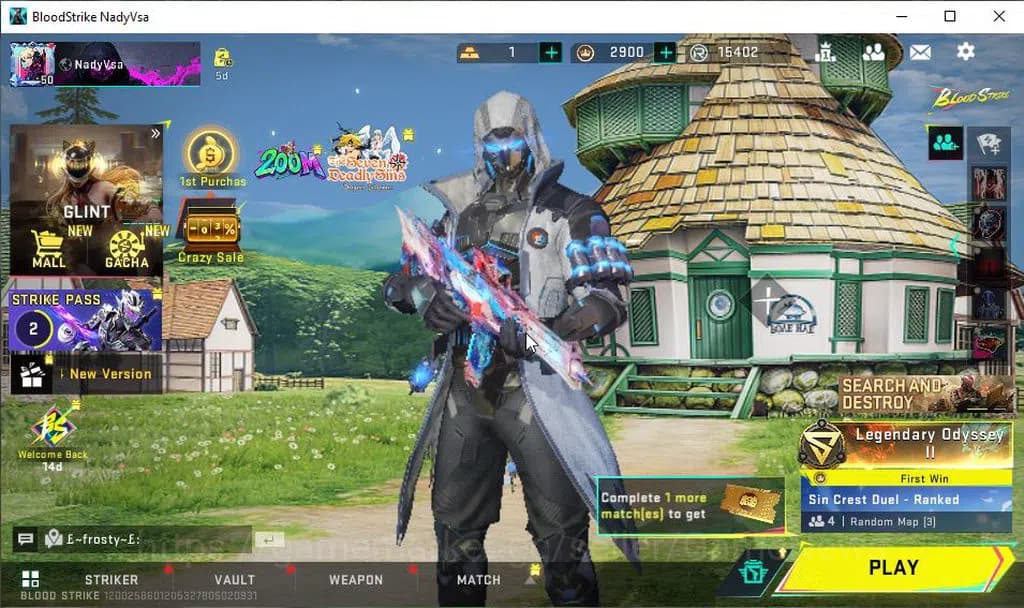 Blood Strike Accounts ASIA|Melee ULTRA Butterfly Knife-Starfall|10 ULTRA image 1