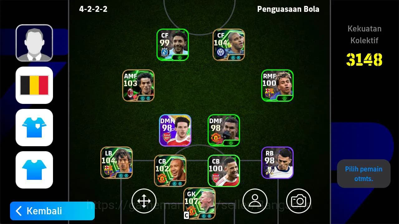eFootball Accounts power 3148, p schemeichel epic, Adriano epic, math image 1