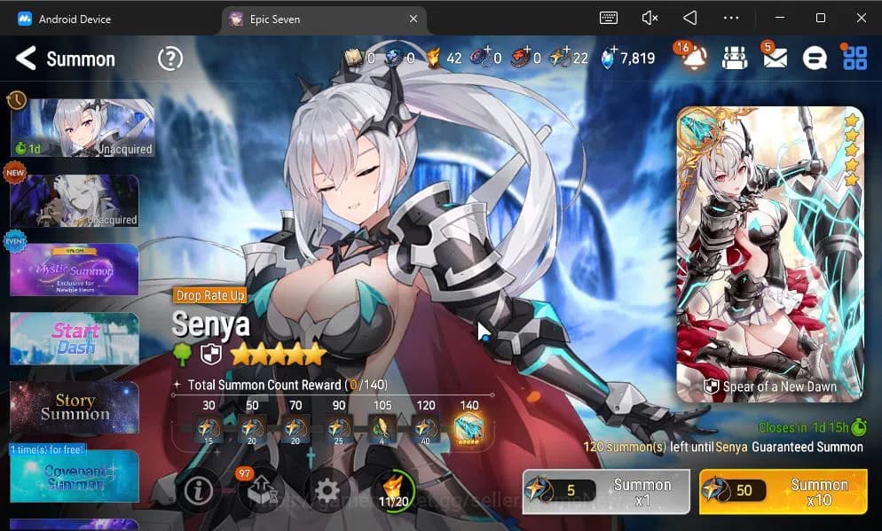 Epic Seven Accounts GLOBAL UNVERIF|New Era|4 ML(LH Cermia,Har Setti,Et image 14