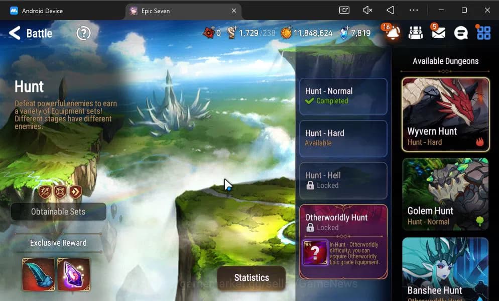 Epic Seven Accounts GLOBAL UNVERIF|New Era|4 ML(LH Cermia,Har Setti,Et image 15