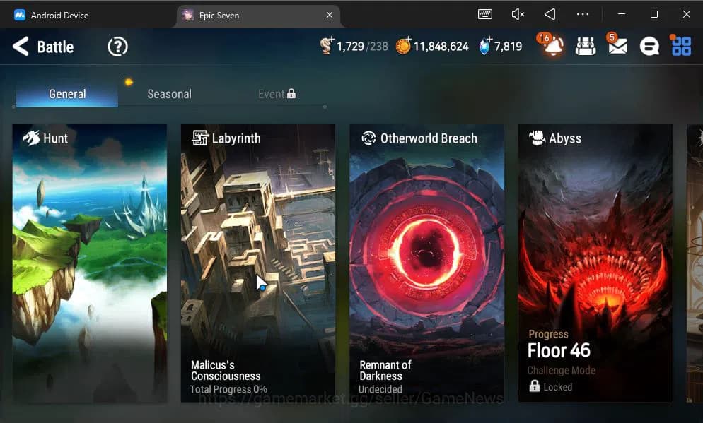 Epic Seven Accounts GLOBAL UNVERIF|New Era|4 ML(LH Cermia,Har Setti,Et image 16