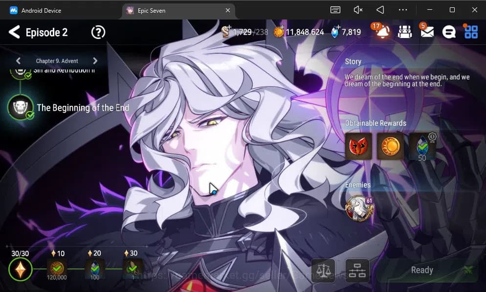 Epic Seven Accounts GLOBAL UNVERIF|New Era|4 ML(LH Cermia,Har Setti,Et image 18