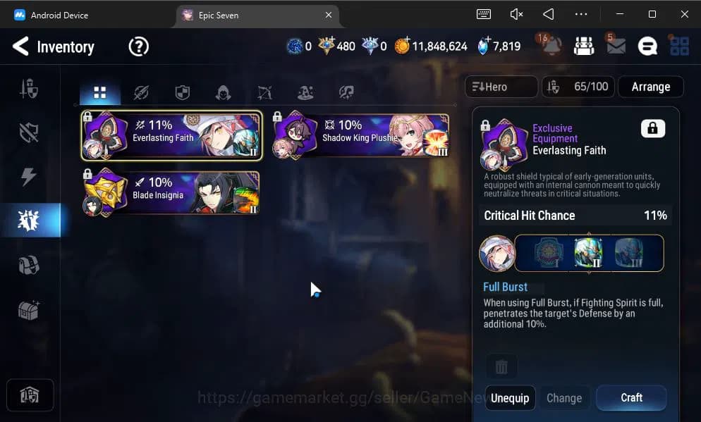 Epic Seven Accounts GLOBAL UNVERIF|New Era|4 ML(LH Cermia,Har Setti,Et image 7