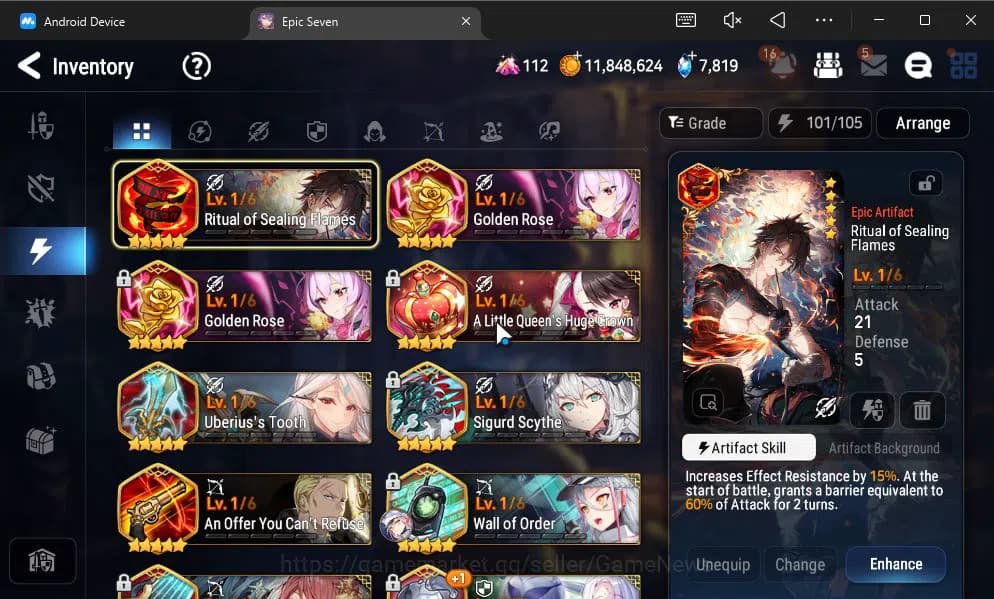 Epic Seven Accounts GLOBAL UNVERIF|New Era|4 ML(LH Cermia,Har Setti,Et image 8