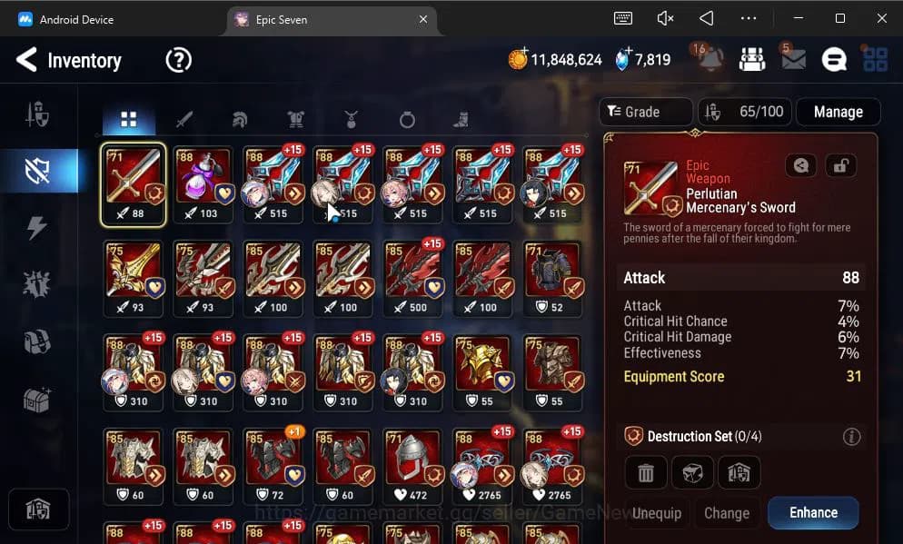 Epic Seven Accounts GLOBAL UNVERIF|New Era|4 ML(LH Cermia,Har Setti,Et image 9