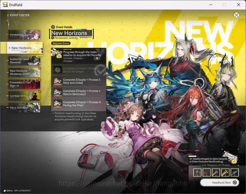 Arknights: Endfield Accounts Starter Fresh | NA/EU | 6-Star Lifeng | 6-Star Ar image 10