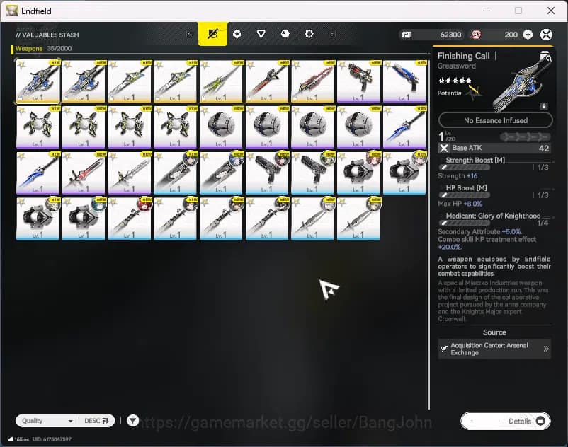 Arknights: Endfield Accounts Starter Fresh | NA/EU | 6-Star Lifeng | 6-Star Ar image 4