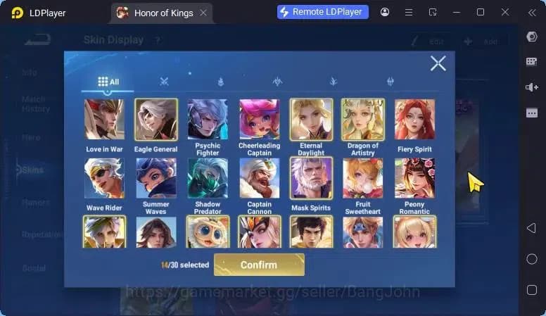 Honor of Kings Accounts Global Hero112 Skin104 |Legend Yao|Lny DaQiao|Limi image 8