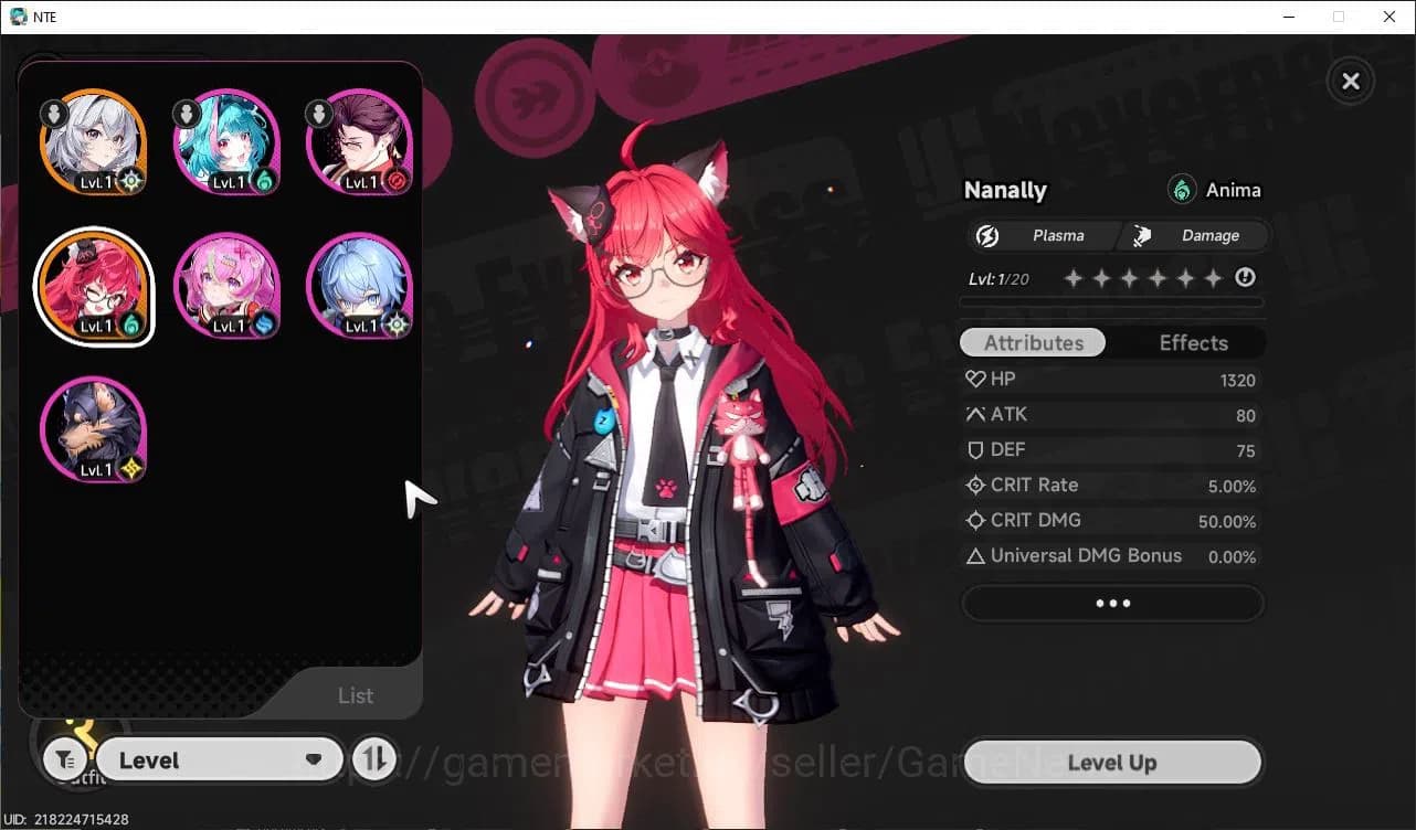 Neverness to Everness Accounts GLOBAL SEA|HL 3|1 SSR Limited Nanally|5SR Aurelia, image 1