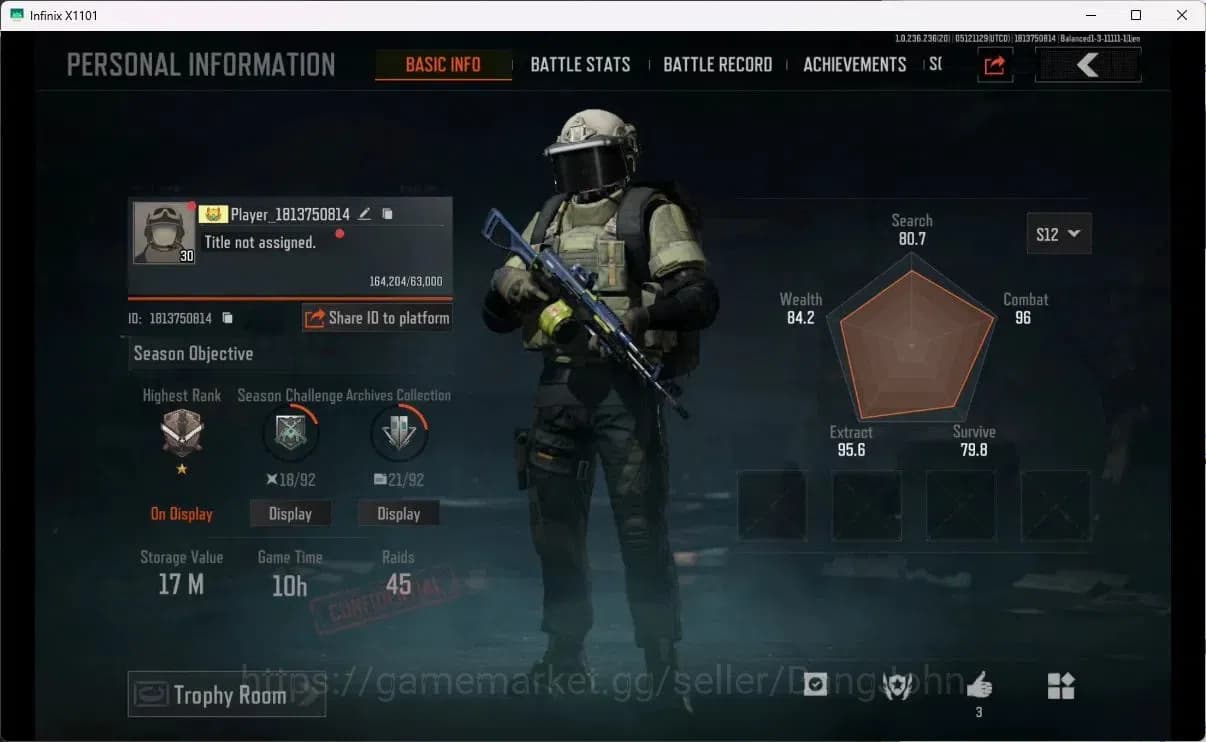 Arena Breakout Accounts MOBILE Lvl 30 |SV 17M|CV 16,1M|MORE SKIN,WIRE SET| image 1