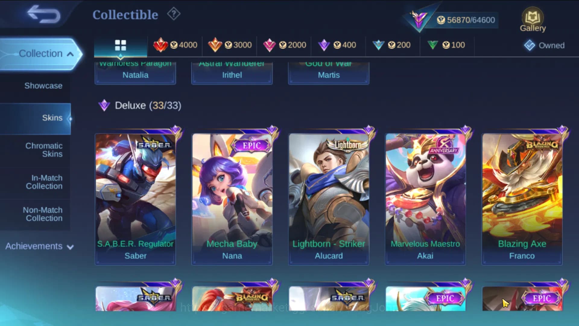Mobile Legends: Bang Bang Accounts GLOBAL|Hero 91|Skin 209|ASP Lesley,Sanrio Chang'e+ image 10