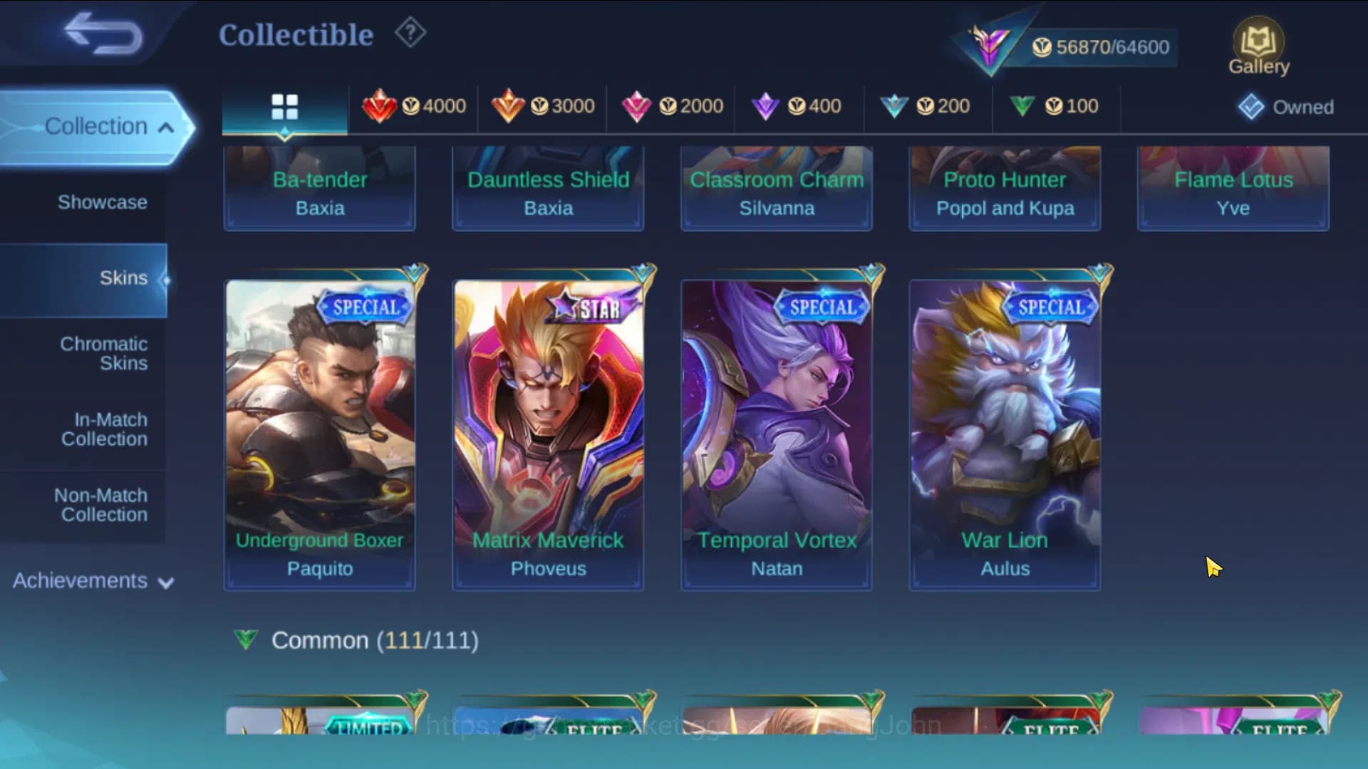 Mobile Legends: Bang Bang Accounts GLOBAL|Hero 91|Skin 209|ASP Lesley,Sanrio Chang'e+ image 2