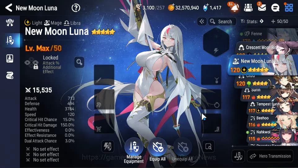 Epic Seven Accounts GLOBAL UNVERIF|7 ML(Solome,NM Luna,DB Senya,Etc)+P image 5