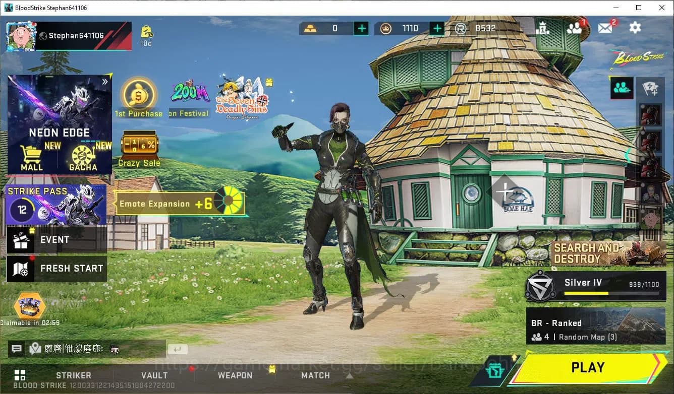 Blood Strike Accounts ASIA|COLLAB=KAR98K|ULTRA=M700,MCX,MORE DETAIL CEK image 1