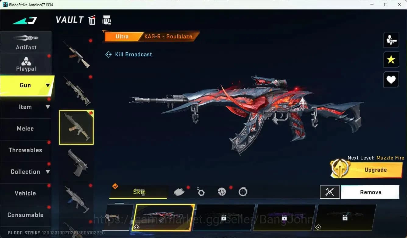 Blood Strike Accounts ASIA | Collab MCX-EVA-00 | 2 Legendary Skins | 1 U image 15