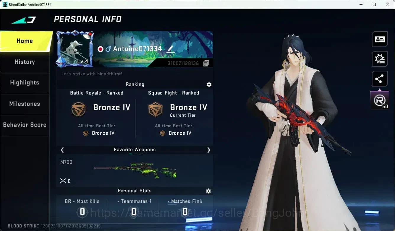 Blood Strike Accounts ASIA | Collab MCX-EVA-00 | 2 Legendary Skins | 1 U image 2