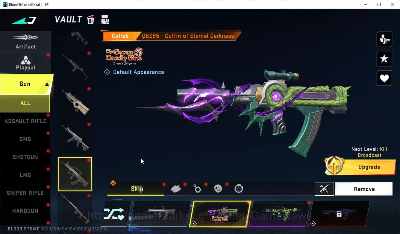 Blood Strike Accounts ASIA|Collab 7DS (M700-Elizabeth,AK47,Karl98,QBZ95) image 14