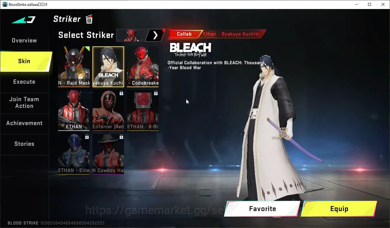 Blood Strike Accounts ASIA|Collab 7DS (M700-Elizabeth,AK47,Karl98,QBZ95) image 3