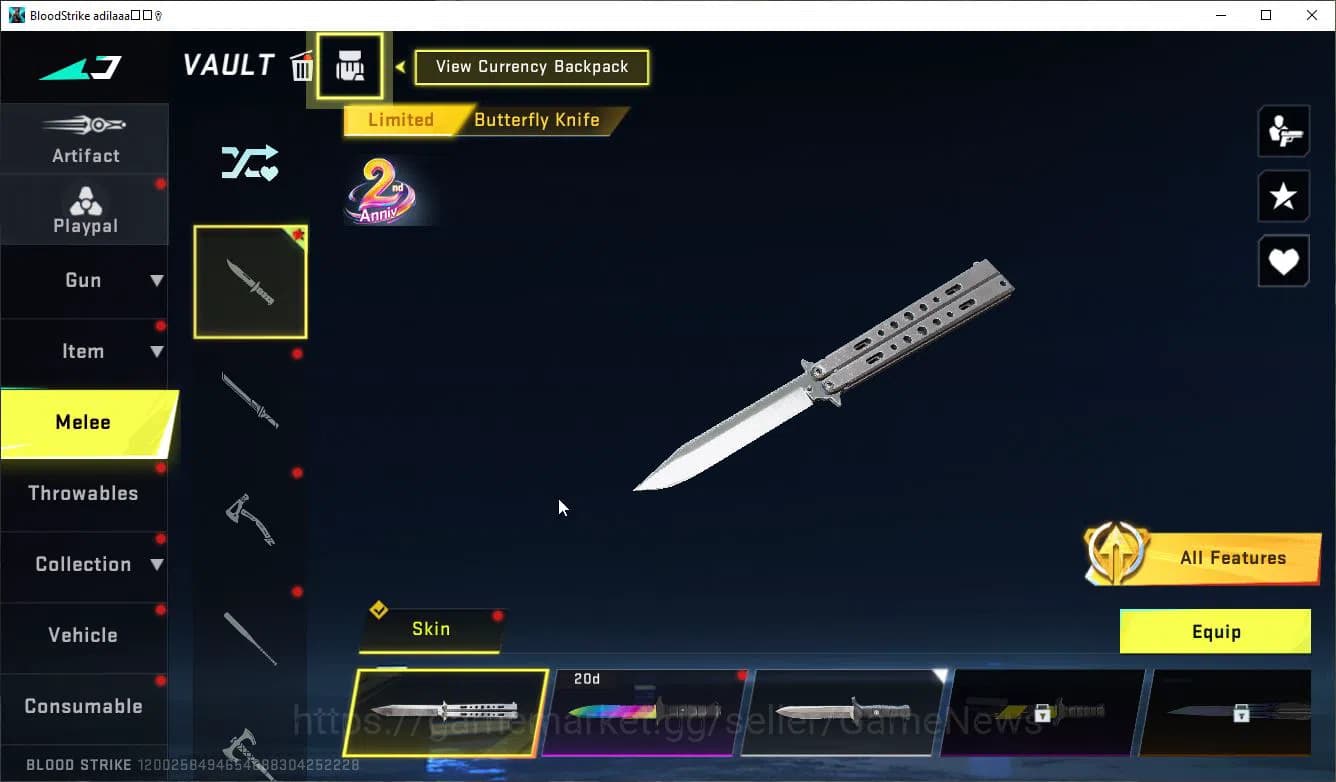 Blood Strike Accounts ASIA|Collab 7DS (M700-Elizabeth,AK47,Karl98,QBZ95) image 5