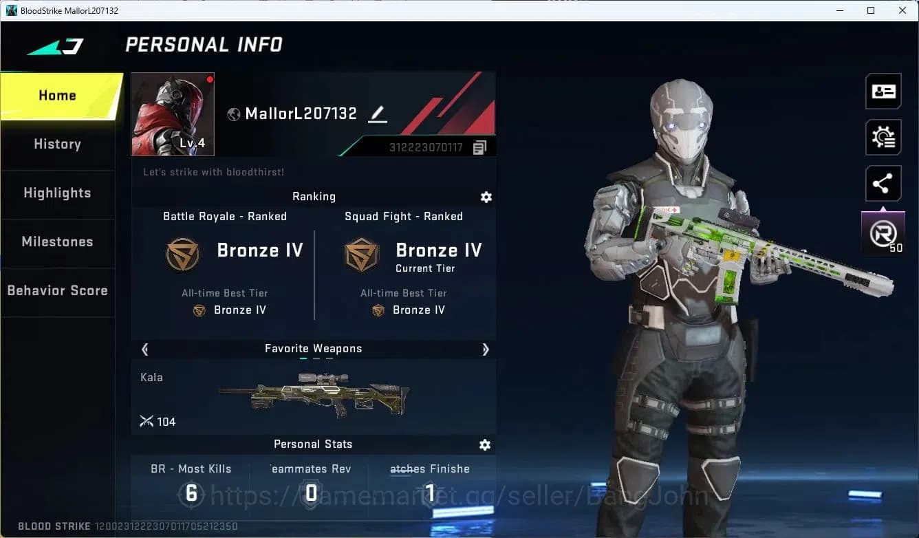 Blood Strike Accounts ASIA | Ultra ETHAN Raid Mask|Legendary M4A1 Venom| image 1