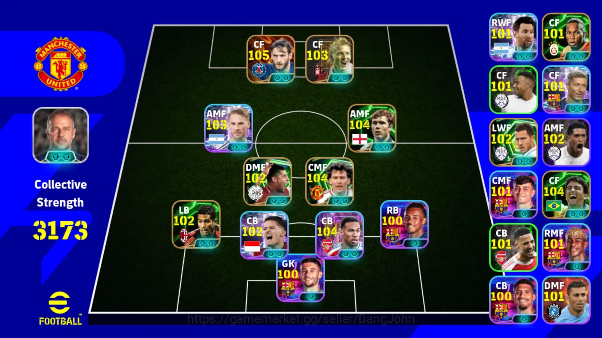 eFootball Accounts Power 3173 | K. Kvaratskhelia Big Time blitz | Bry image 1