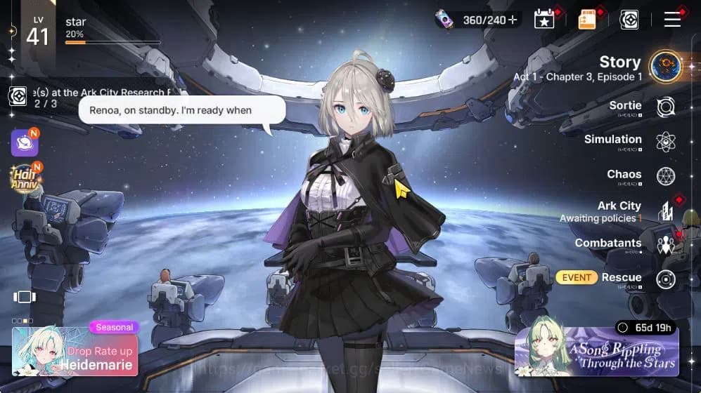 Chaos Zero Nightmare Accounts GLOBAL Lv 41|7 SSR[Heidemarie+Sign,Rita,Narja,Magn image 1